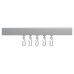 Croydex Shower Rail - L Shaped - Professional Profile 800-1000mm Length - Silver