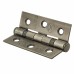 Twin Ball Bearing Grade 7 Butt Fire Door Hinge - 76 x 51 x 2mm - Antique Brass - Pair