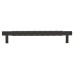 Alexander & Wilks Diamond Cut 14mm T-Bar Cabinet Pull Handle - 160mm Centres - Matt Black