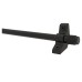Exel Stair Rod with Knurled Finials - 900mm Length - Matt Black