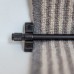 Exel Stair Rod with Knurled Finials - 900mm Length - Matt Black