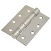 Enduro Twin Ball Bearing Grade 13 Butt Fire Door Hinge - 102 x 76 x 3mm - 316 Sat Stainless - Pair