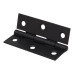 Butt Door Hinge - 76 x 51 x 1.6mm - Black Epoxy Coated - Pair