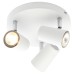Forum Inlight Harvey 3 Light Circular Ceiling Spotlight - White