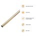 Exel 25mm Round Steel Hanging Rail Tube - 1829mm Length - Polished Brass 