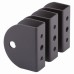 Premier Wall/Panel Bracket - 17-21mm Panels - Black Fine Textured - Pack of 3