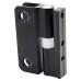 Premier Self Closing Toilet Cubicle Hinge - 17-19mm Panels - Black Textured