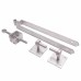 Heavy Duty Adjustable Field Gate Hinge Set On Plates - 300 x 85mm - Galvanised