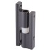 Pro Self Closing Cubicle Hinge - 17-21mm Panels - Black Fine Textured
