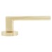 Exel Satin Brass Door Handles on Round Rose - Zara Range 