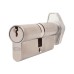 UNION J2X28 Pattern 5 Pin 74mm Euro Thumbturn Cylinder - 37mm Turn + 37mm - Satin Chrome