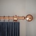 Rothley 25mm Solid Ball Curtain Pole Finial - Antique Copper - Pack of 2