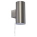 Forum Zink Eldon 2W LED Solar Outdoor Up & Down Wall Light - IP44 - 3000K - Stainless Steel