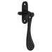 Carlisle Brass Victorian Mortice & Hook Plate Casement Window Fastener - Reversible - Matt Black