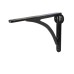 From The Anvil Curved Steel Shelf Bracket - 249 x 174mm - Black