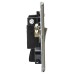 Knightsbridge 13A 1 Gang Screwless Flat Plate Switched Fused Spur with Neon - Antique Brass