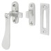 Exel Budget Victorian Mortice & Hook Plate Window Fastener - Reversible - Polished Chrome