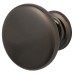 Crofts & Assinder Monmouth Round Cabinet Knob - 38mm Diameter - Black Nickel