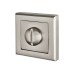 Hampstead Square Bathroom Turn & Release - 50mm Diameter - Satin Nickel