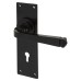 From The Anvil Black Keyhole Door Handle - Avon Range - 152 x 48mm