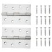 Steel Butt Door Hinge - 100 x 67mm - Chrome - Pair