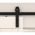 FVG Barn Strap Sliding Door Gear Kit - Face Mounted - 2000mm Track - 120kg Max Door Weight - Black