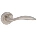 Exel Satin Nickel Door Handles on Round Rose - Morgan Range 