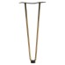Rothley Hairpin Leg - 2 Pin - 350mm Height - Antique Brass