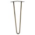 Rothley Hairpin Leg - 2 Pin - 350mm Height - Antique Brass