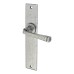 Olde Forge Pewter Latch Door Handle - Long Plate - York Range - 241 x 48mm