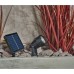 Forum Zink Maltby 2W LED Solar Ground Spike Garden Light Kit - IP65 - 4000K/RGB - Black - Pack of 4