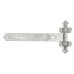 Light Duty Reversible Hook & Band Gate Hinge - 350 x 45mm - Galvanised - Pair