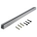 Integral LED Surface Mount Profile for 12 x 17mm Side Bend Neon Strip Light - 1000mm - Aluminium