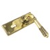 From The Anvil Aged Brass Reeded Keyhole Lock Door Handle - 152 x 50mm