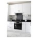 Exel Aluminium Kitchen Splashback - 600 x 750mm - Matt Dark Wood Effect