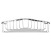 Croydex Wirework Medium Corner Shower Soap Dish Basket - 60 x 280 x 165mm - Stainless Steel