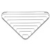 Croydex Wirework Medium Corner Shower Soap Dish Basket - 60 x 280 x 165mm - Stainless Steel