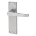 Exel Satin Chrome Budget Straight Latch Door Handle - Mia Range - 153 x 42mm