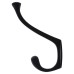 Victorian Heavy Duty Single Hat & Coat Hook - 143 x 65mm - Matt Black