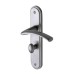 M Marcus Satin Chrome Bathroom Door Handle - Tosca Range - 205 x 42mm