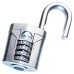 Squire Vulcan Combination Open Shackle Padlock - 50mm Body - 26 x 22.6mm Shackle - Blue