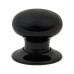 Hampstead Traditional Porcelain Mortice/Rim Door Knob - 60mm Rose Diameter - Black