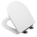 Croydex Garda Flexi-Fix Soft Close Wooden Toilet Seat - White