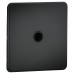 Knightsbridge 20A Screwless Flat Plate Flex Outlet Plate - Anthracite
