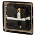 Eurolite Enhance Decorative 13A 1 Gang DP Switched Socket - Antique Brass with Black Inserts 