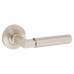 Burlington BUR30 Satin Nickel Door Handles on Round Knurled Rose - Westminster Range 
