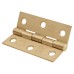 Exel Steel Grade 7 Butt Fire Door Hinge - 75 x 50 x 2mm - Satin Brass - Pair
