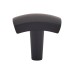 Hampstead Ero Rectangular Cabinet Knob - 31 x 25mm - Matt Black 