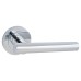 Exel Polished Chrome Door Handles on Round Rose - Bella Range 