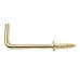 Dresser Hook - 19mm Length - Electro Brass - Pack of 10